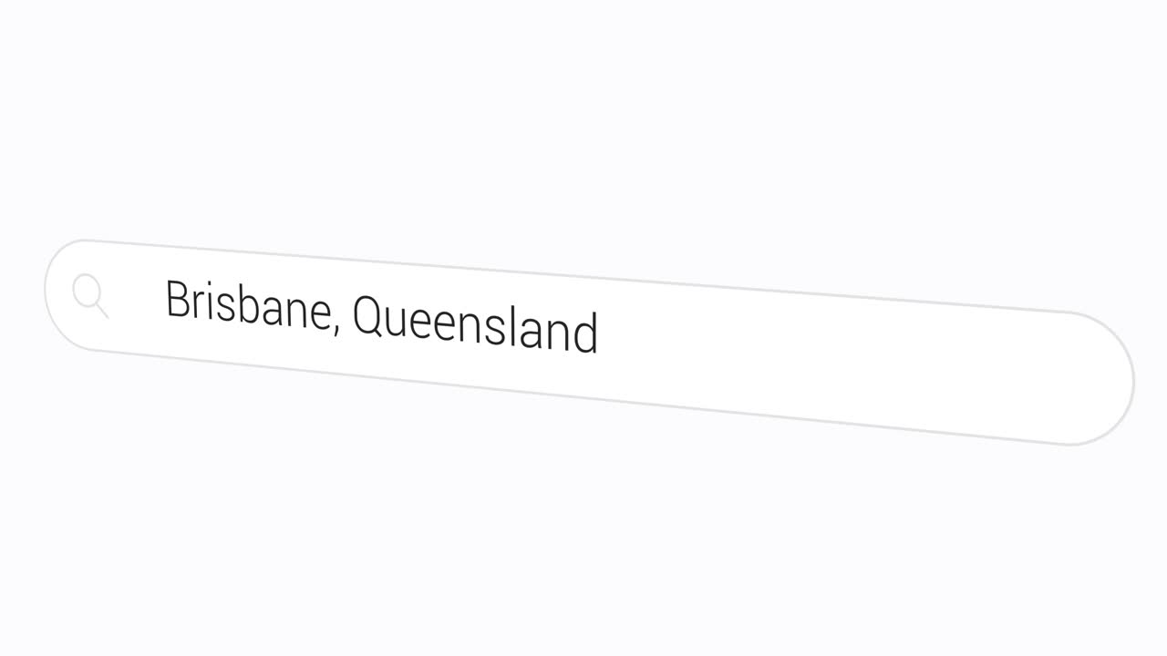 Typing Brisbane, Queensland On Search Box - City And State In Australia