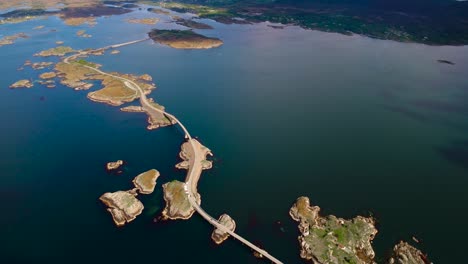 atlantic ocean road aerial footage norway