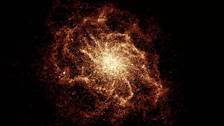Abstract Fiery Explosion
