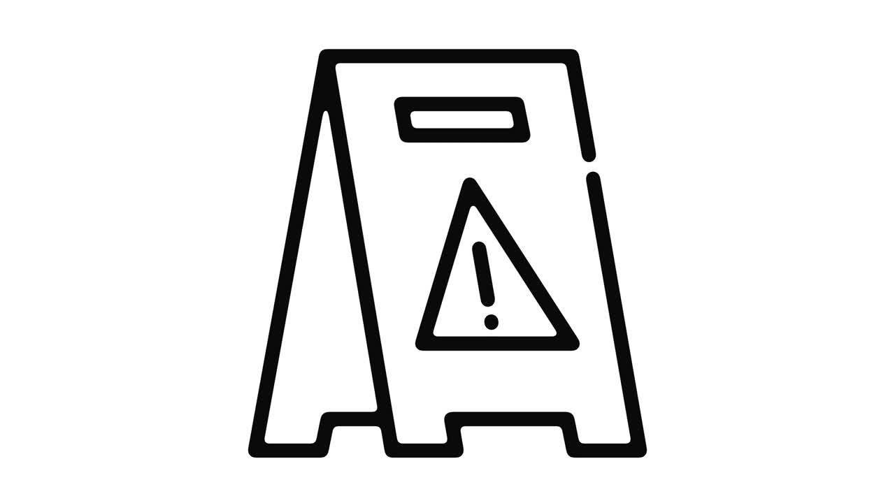 경고 라인 모션 그래픽