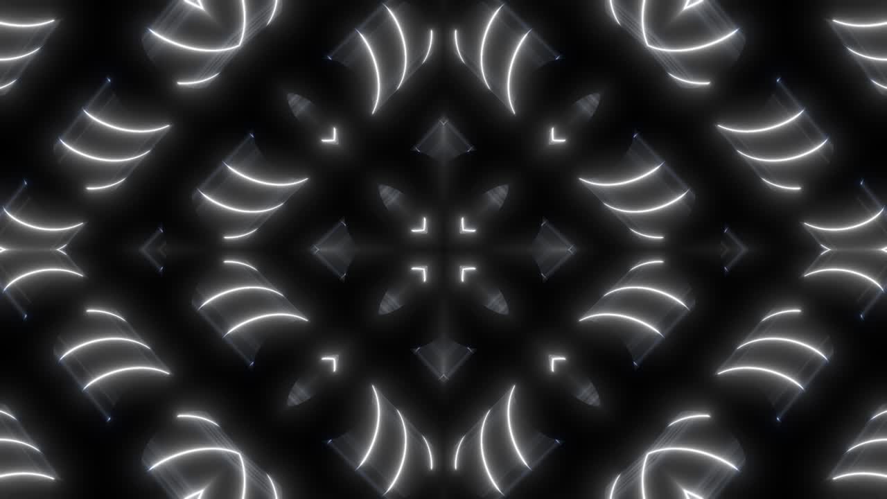 Abstract Neon Geometric Pattern