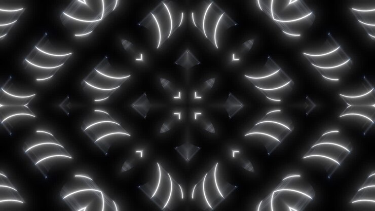 Abstract Neon Geometric Pattern