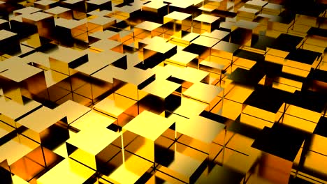 abstract background with gold blocks