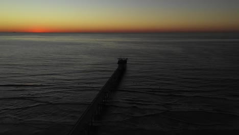 aerial drone video of scripps pier in la jolla near san diego, ca