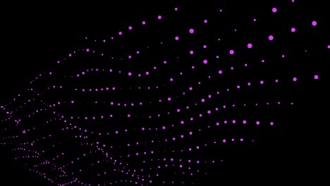 fondo abstracto de 4k con ondas de puntos. animación de bucle sin costuras. fondo gráfico de movimiento y animación.