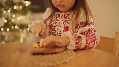 mother and daughter preparing for christmas celebration