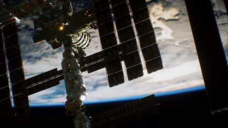 la estación espacial internacional. elementos de esta imagen proporcionados por la nasa