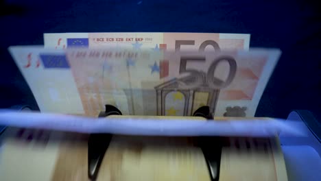 50 euro bill in bank machine