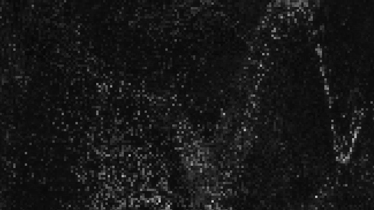 diseño único abstracto animación digital ruido de píxeles error de fallo daño de video