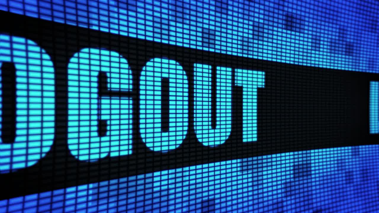 Logout on LED Screen