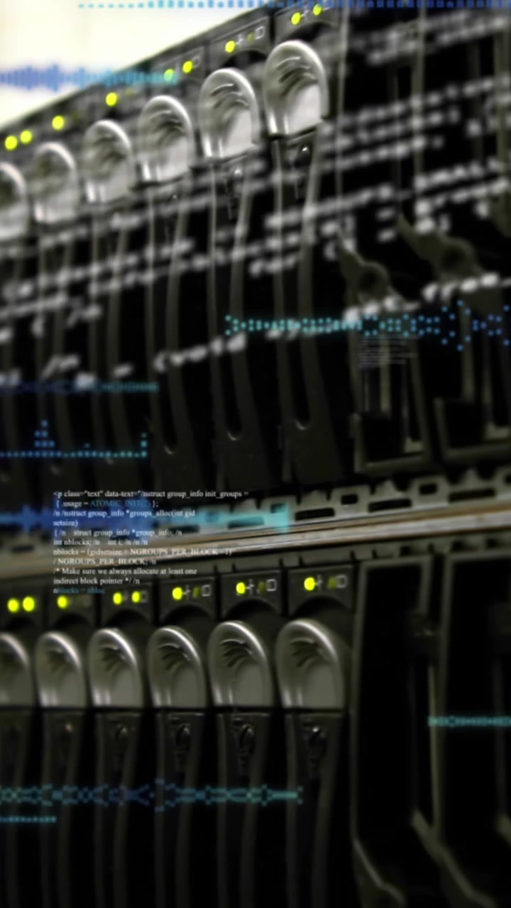 Animation of data processing over computer server