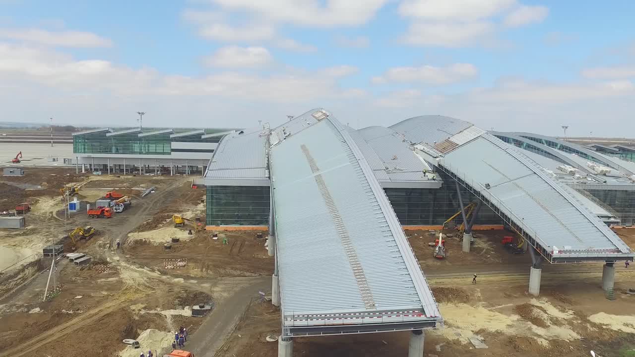 sitio de construcción de un aeropuerto