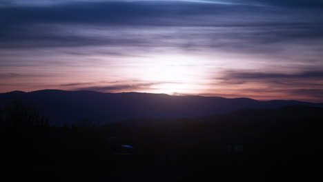 sunset timelapse in annecy, france
