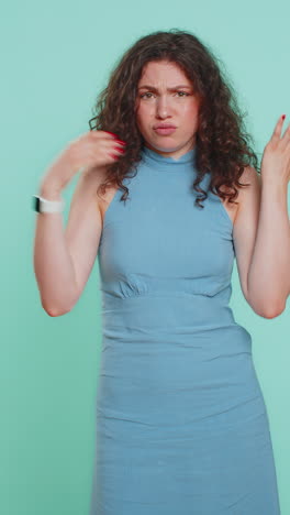 offended sad young woman having frustrated after quarrel fail lose ignores does not want to talk