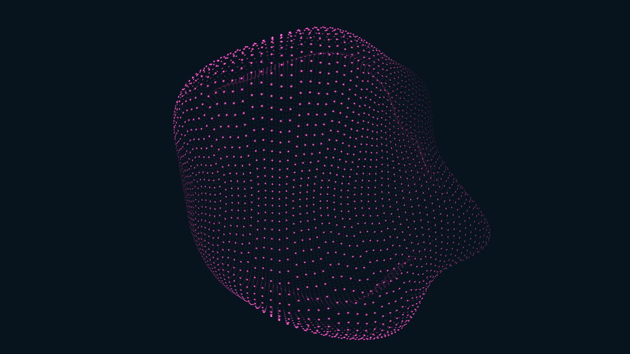 vortice a spirale di linee interconnesse di forma geometrica dinamica 3d