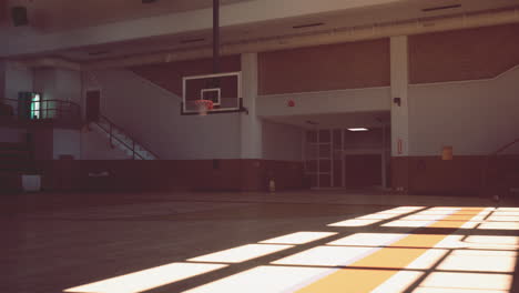 empty basketball court