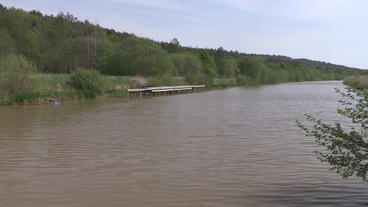 Panorama over Götakanalen i Sverige