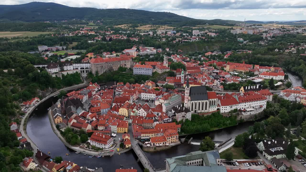 Český Krumlov, Boêmia do Sul, Chéquia, Julho de 2023