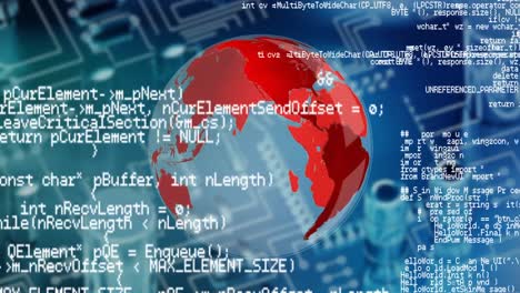 Rotating-globe-with-programming-codes