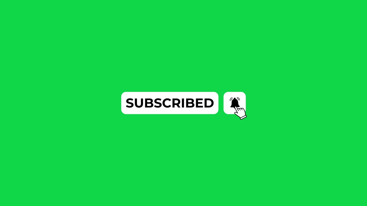 Animated Mouse Click on Subscribe Button and Notification Bell