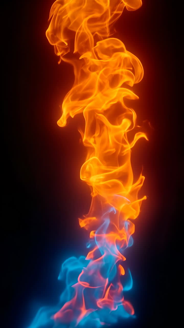 Orange and Blue Flames
