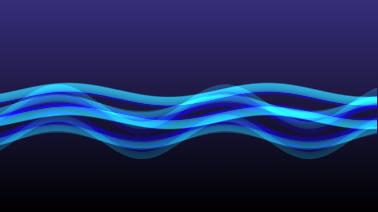 간단하고 시원한 파동 효과 파란색