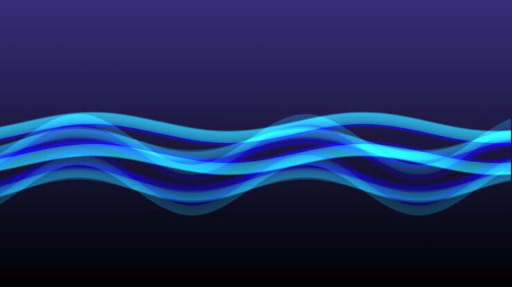 Effetto onda blu semplice e accattivante