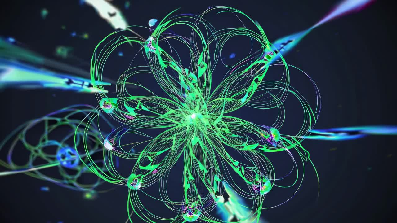 Abstract Quantum Physics Visualization