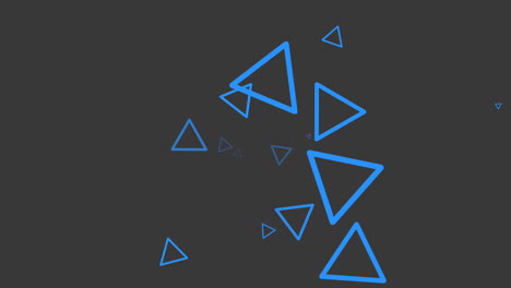 Bewegungsintro-Geometrische-Neonblaue-Dreiecke-Abstrakter-Einfacher-Hintergrund