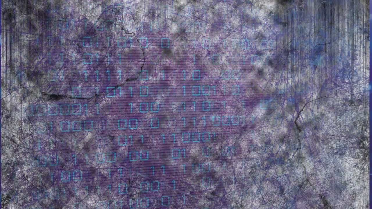 animación del procesamiento de datos sobre un fondo gris