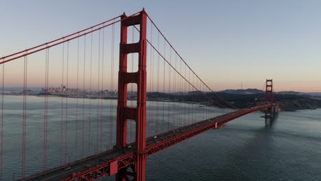 golden gate bridge during sunset static