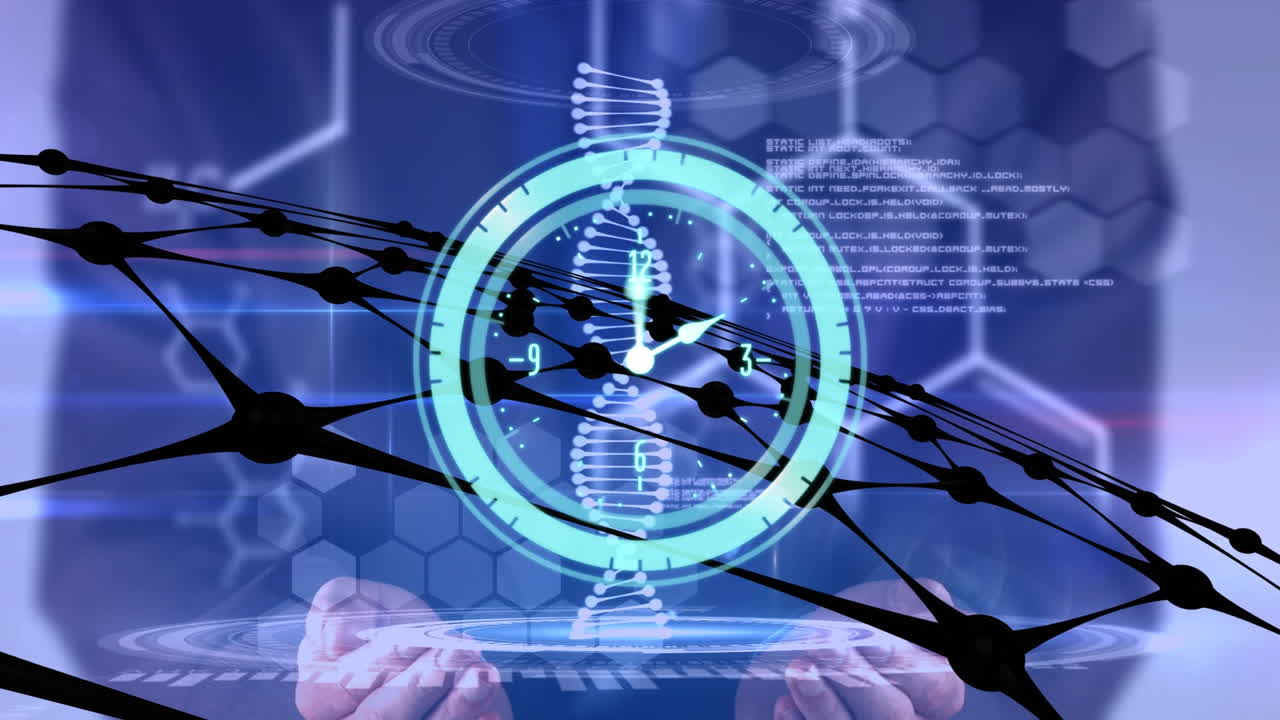 과학 데이터 처리의 클럭 오버 애니메이션