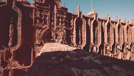 futuristic desert city ruins