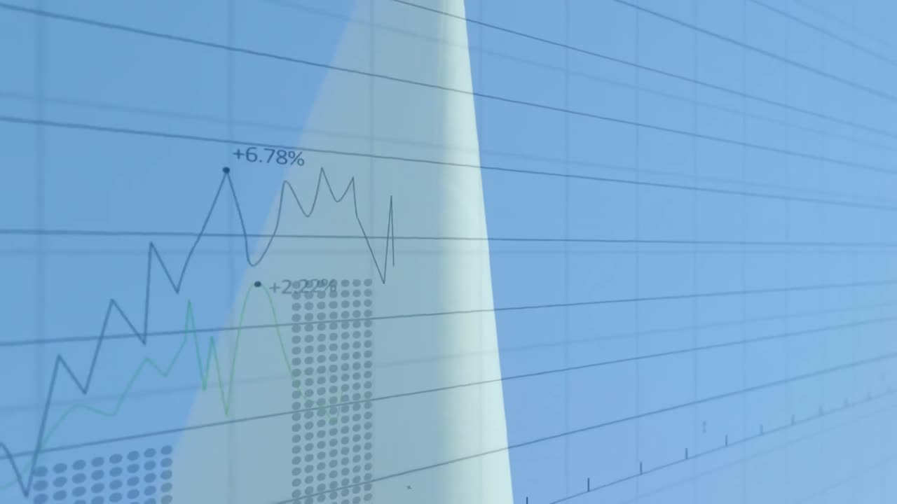 데이터 처리 및 풍력 터빈 엔지니어의 애니메이션