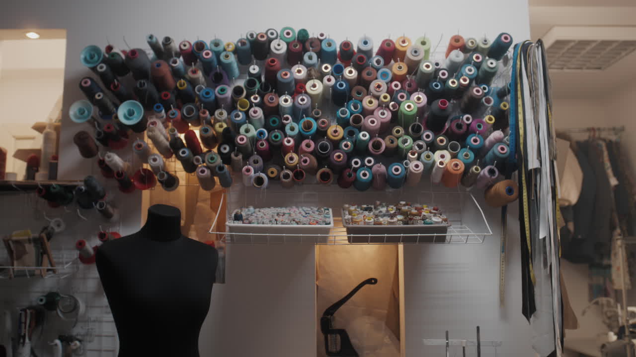 Woman in a Sewing Studio