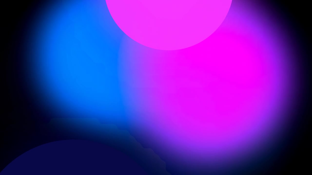 Abstract Motion Background with Glowing Blue and Pink Circles