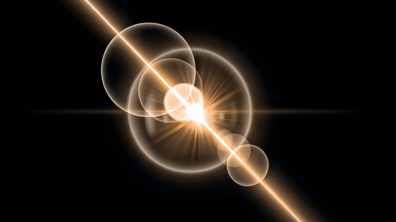 Futuristic light effect animated overlay, transparent 4K video, alpha channel, ProRes 4444