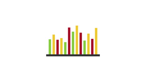 statistics bars graphic information video