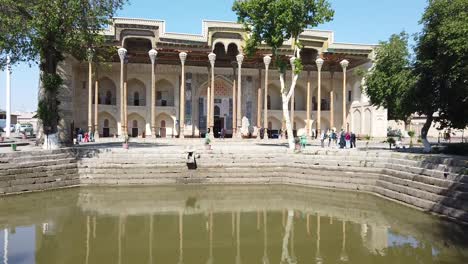 Bolo-Khauz-Moschee-Von-Der-Anderen-Seite-Des-Teichs-Aus-Gesehen