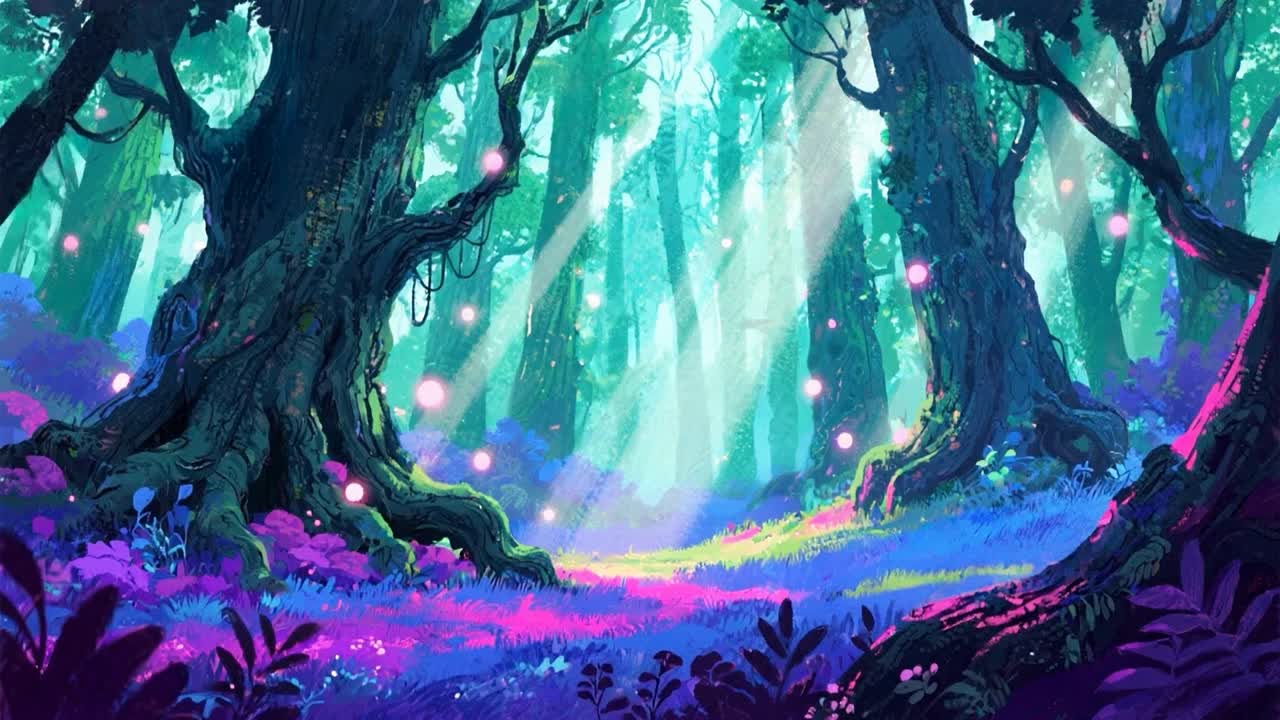 반불이가 있는 마법의 숲