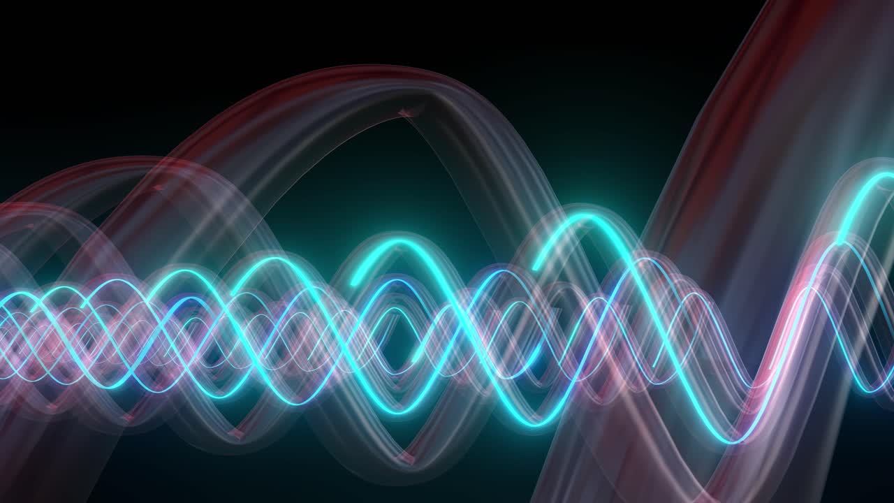 ondas brillantes abstractas