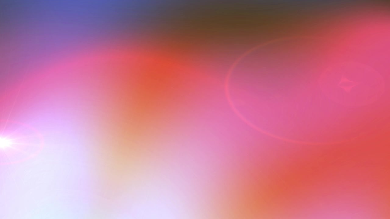 Dynamic Light Leaks and Lens Flares with Shifting Colors