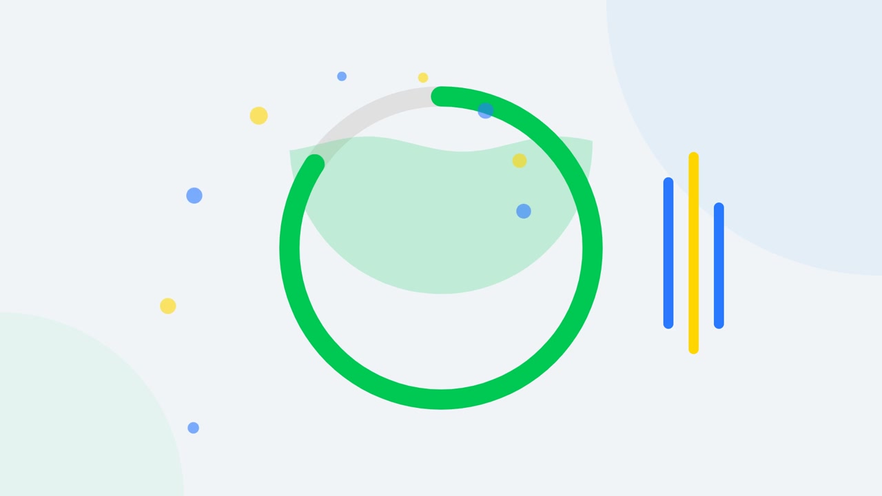 Abstract Motion Graphic of a Loading Circle Progress Bar