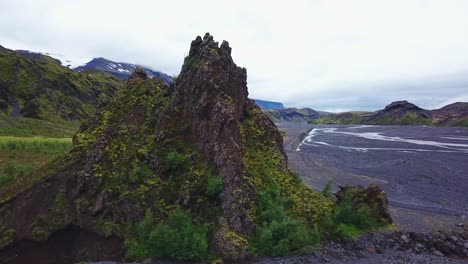 Aerial-of-the-majestic-deep-inspiring-canyon-of-Stakkholtsgja-near-Thorsmork-Iceland-7