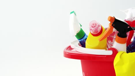 Various-housekeeping-supplies-in-a-bucket