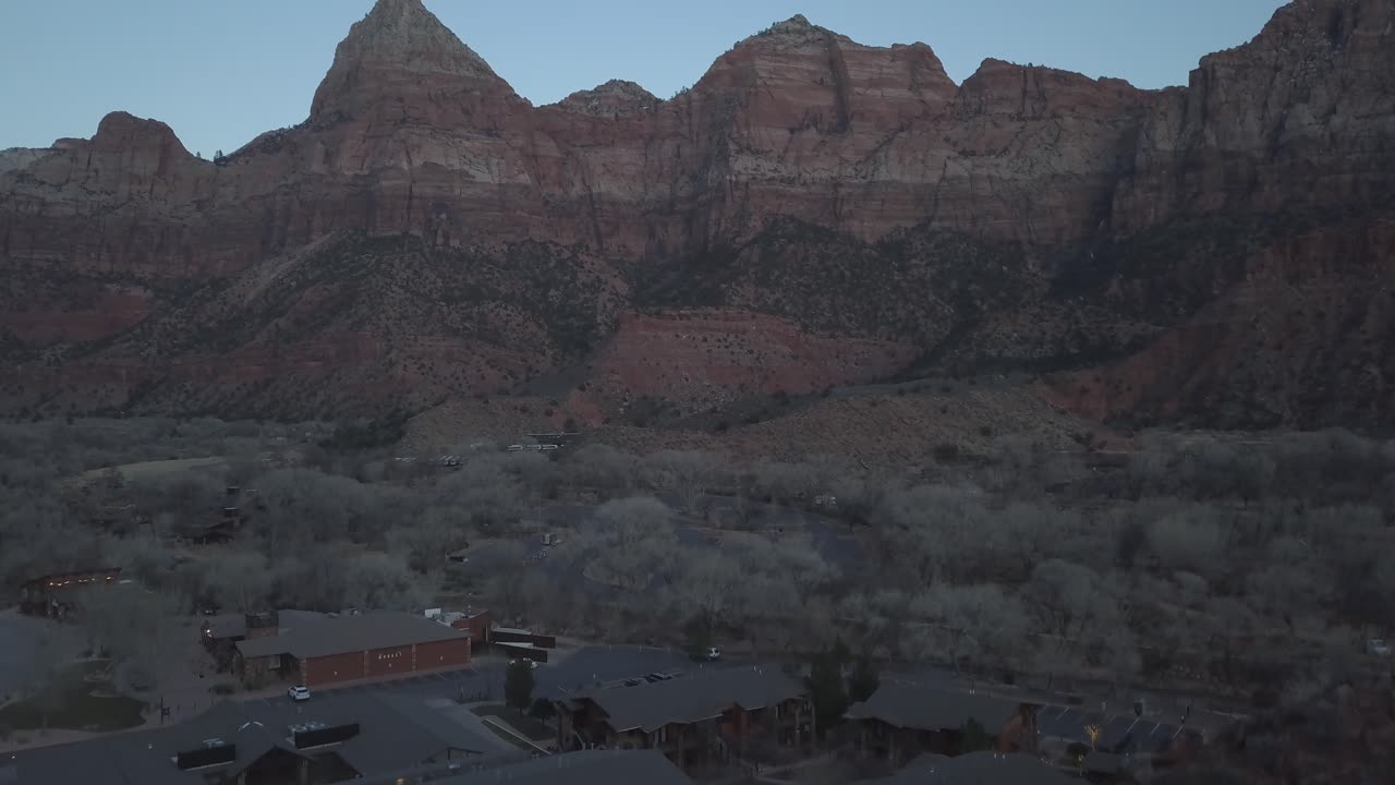 남부 유타 자이언 국립공원 바로 바깥의 아름다운 공중 전망