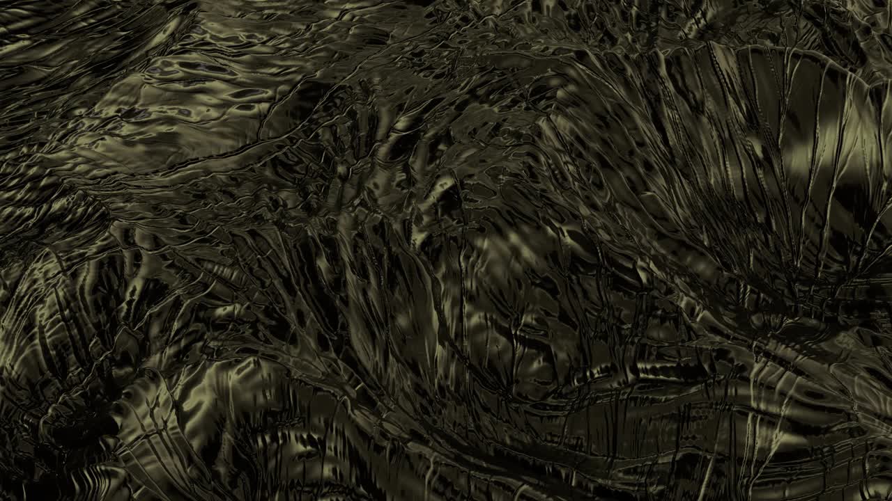 fondo abstracto dorado. superficie desplazada detallada. superficie abstracta del planeta. textura de ruido. superficie ondulada marrón-amarilla. bucle de animación de renderización 3d. 4k uhd