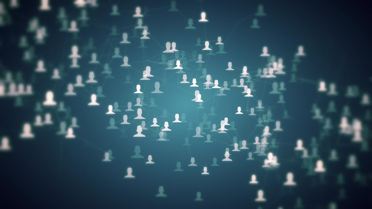 connected avatars of men and women