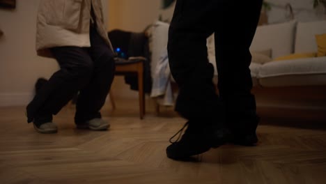 people dancing at home