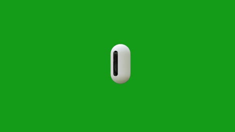 gráficos de movimiento de pantalla verde de ojos de dibujos animados